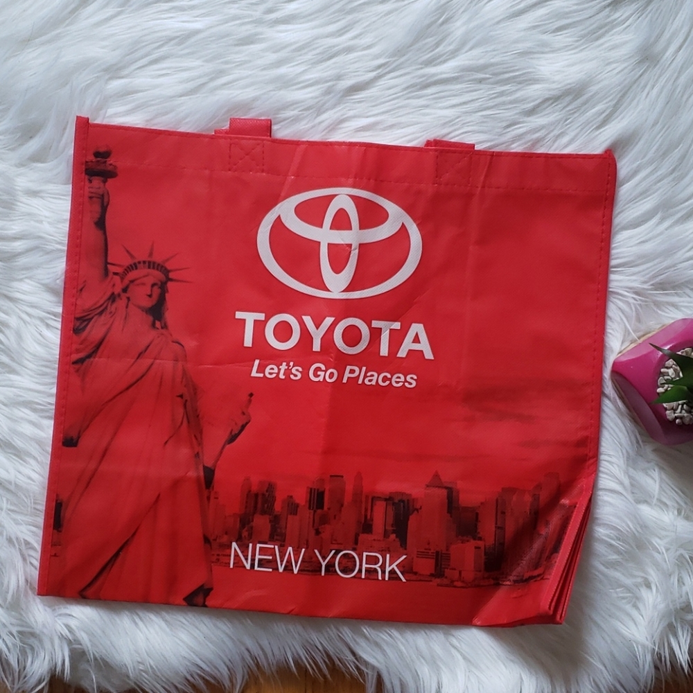 Toyota New York Red Reusable Tote Bag